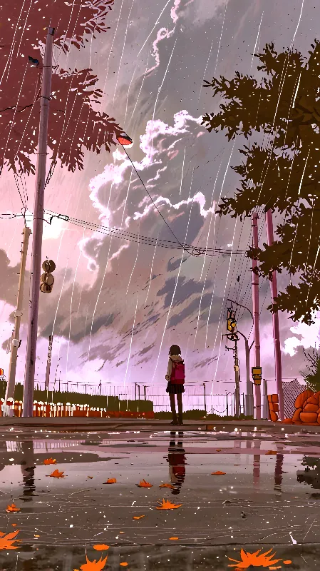 Lofi anime background 