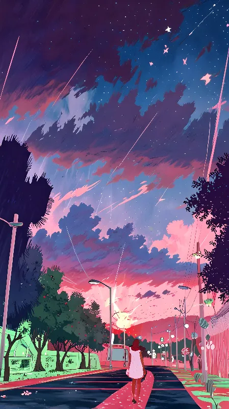 Lofi anime background 