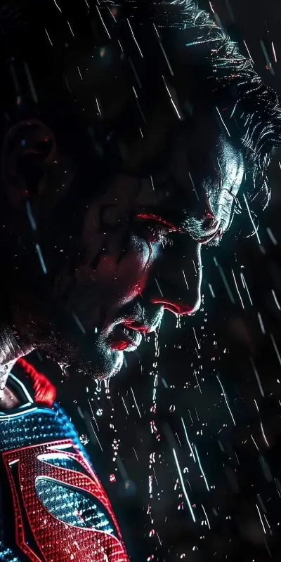 Superman dark 4k wallpaper 