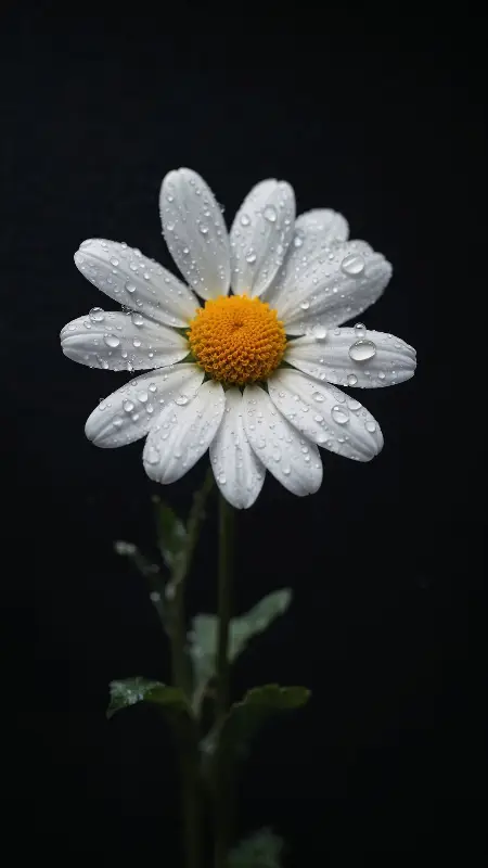 White flower 4k android wallpaper