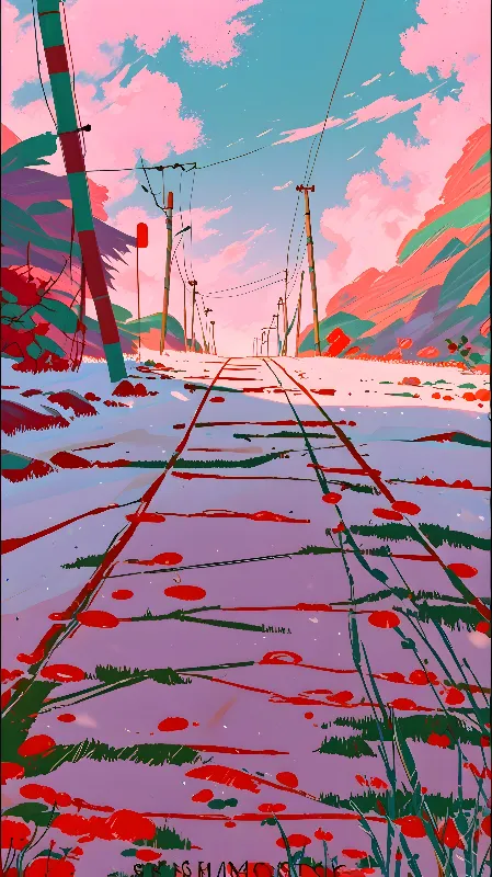 Lofi anime background 