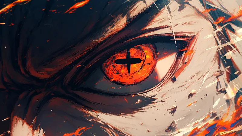 Anime danger eye 4k wallpaper