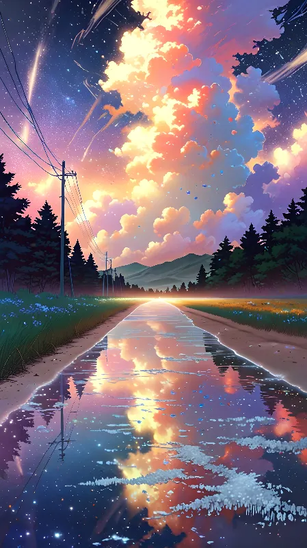 Lofi anime background 