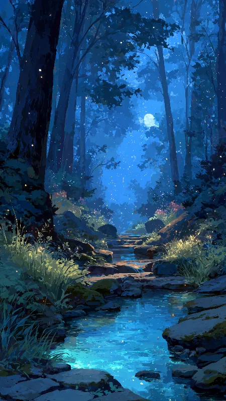 Moonlit Stream
