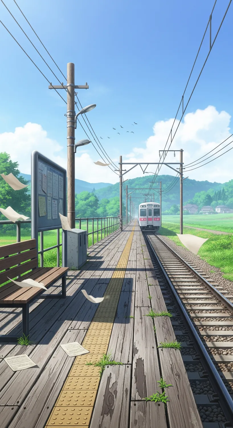 Rural Train Station Platform