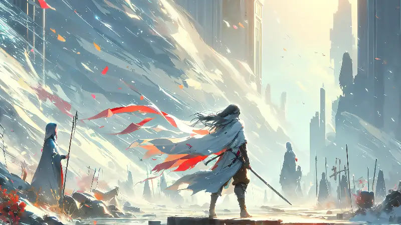 Anime warrior 4k desktop wallpaper