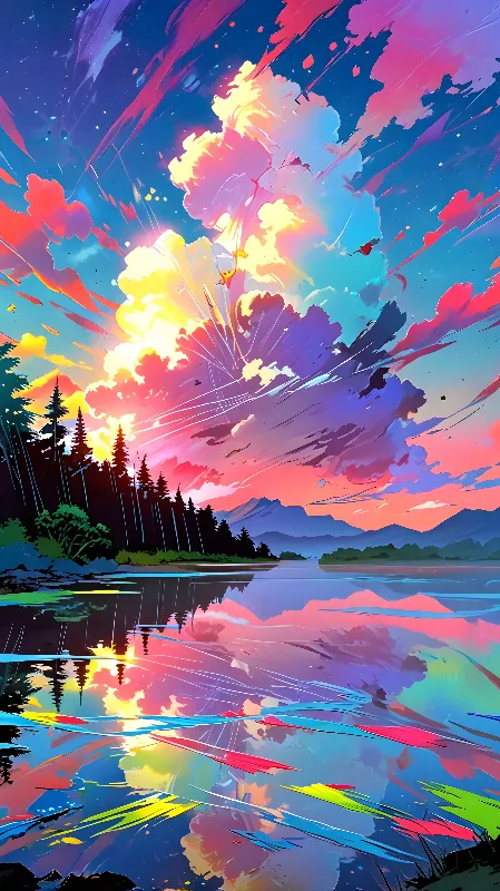 Lofi anime background 