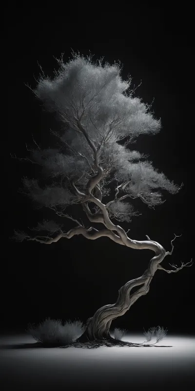 Japanese tree ai created full hd wallpaper