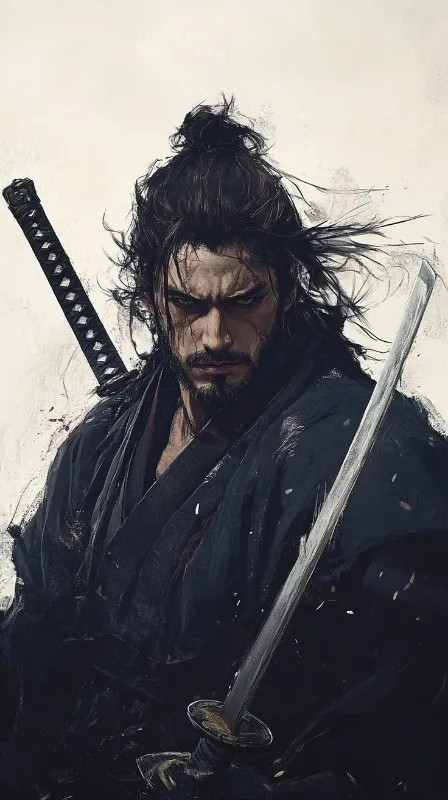 Samurai warrior dark outfit full hd wallpaper
