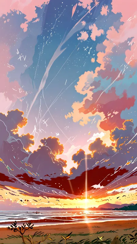 Lofi anime background 