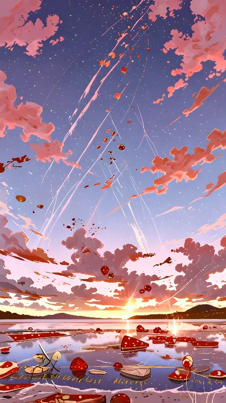 Lofi anime background 