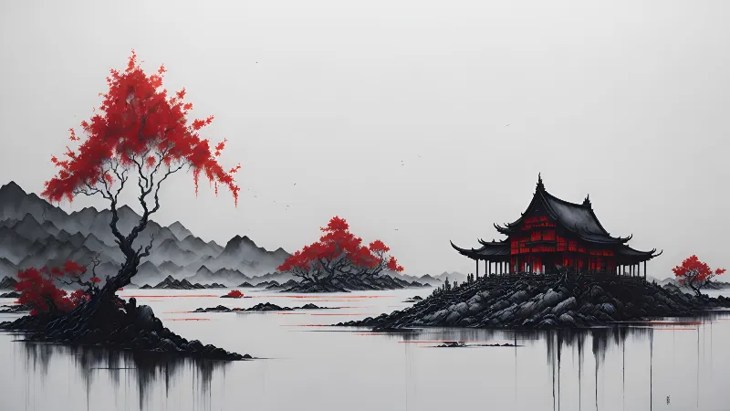 Ai created anime art 4k wallpaper